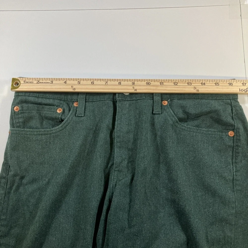 Levi's 511 Slim Jeans Mens 32x30 Dark Green Stretch Denim Pants